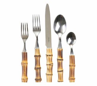 Natural Bamboo 5 piece Place Setting