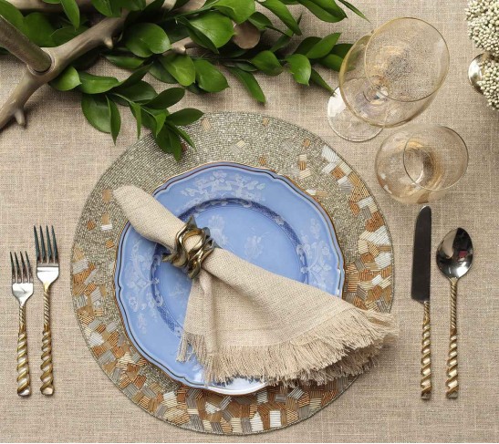 Oriente Italiano Dinner Plate, Pervinca, Set of 2