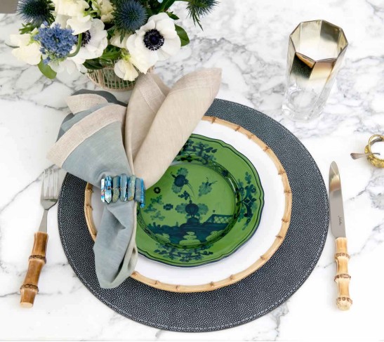 Oriente Italiano Salad Plate, Malachite, Set of 2