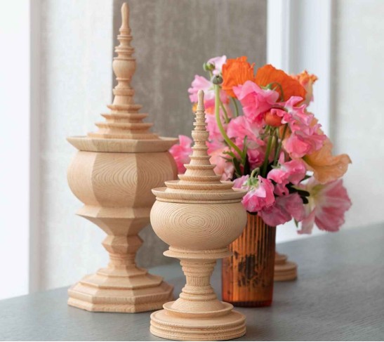 Decor Totem in Natural, Set of 2 in a Box