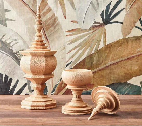 Decor Totem in Natural, Set of 2 in a Box