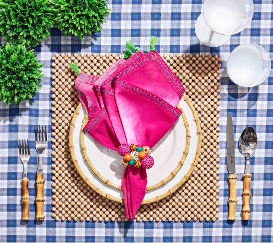 Classic Bamboo Salad Plate, Set of 4