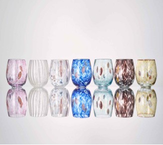 Gala Tumbler in White, Set of 4