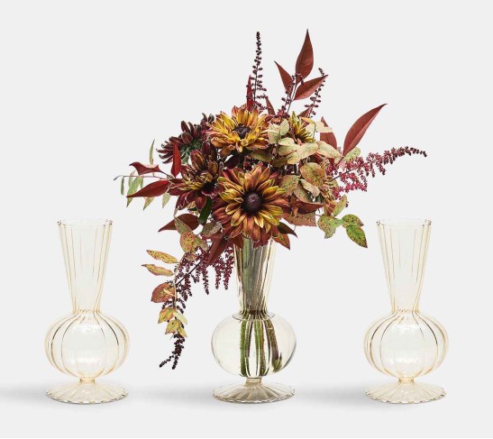Tess Bud Vase in Champagne, Set of 3 in a Box