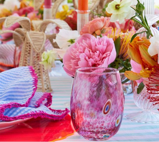 Gala Tumbler in Pink, Set of 4