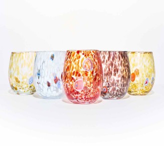 Gala Tumbler in Orange, Set of 4