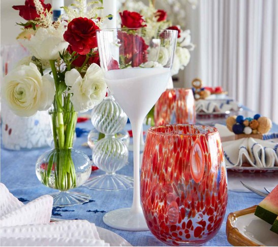 Gala Tumbler in Orange, Set of 4