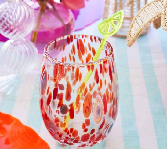 Gala Tumbler in Orange, Set of 4