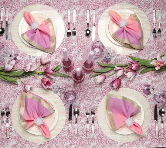 Dip Dye Napkin in Sorbet, Set of 4