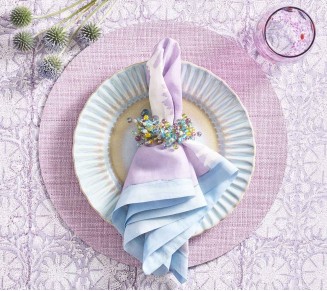 Spritz Napkin Ring in Sorbet, Set of 4