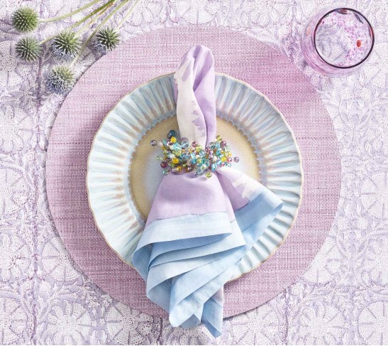 Spritz Napkin Ring in Sorbet, Set of 4