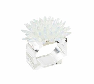 Mirage Napkin Ring in Iridescent, Set of 4