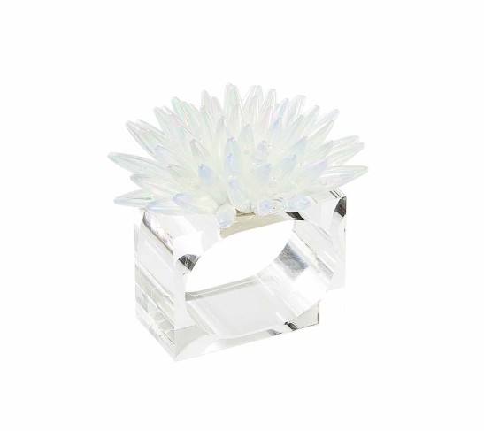 Mirage Napkin Ring in Iridescent, Set of 4
