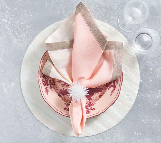 Mirage Napkin Ring in Iridescent, Set of 4