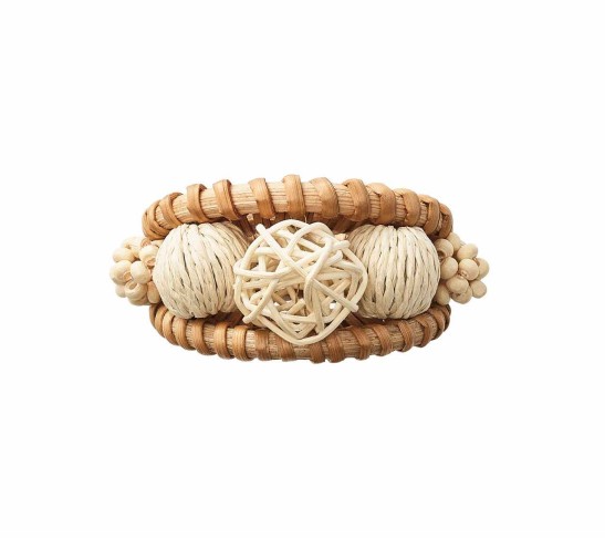 Playa Napkin Ring in Natural, Set of 4