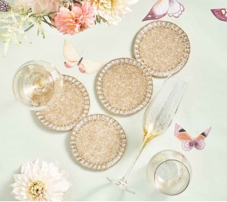 Bevel Drink Coasters, Set of 4 in a Gift Box