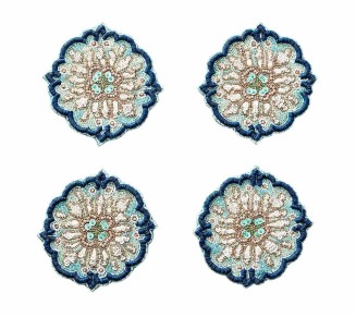 Lisbon Drink Coasters in Multi, Set of 4 in a Gift Box