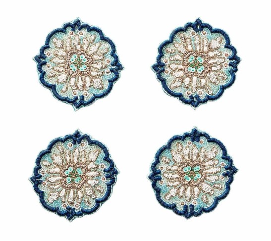 Lisbon Drink Coasters in Multi, Set of 4 in a Gift Box