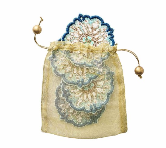 Lisbon Drink Coasters in Multi, Set of 4 in a Gift Box