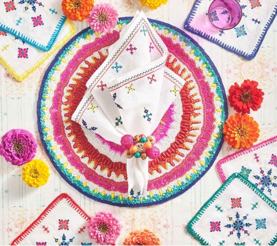 Chakra Placemat in Multi, Set of 2