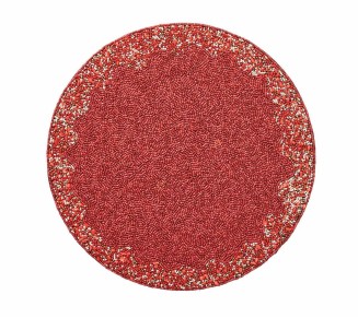 Maui Placemat in Coral & Gold, Set of 4
