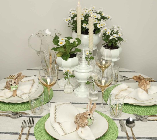 Croco Placemat in Green, Set of 4