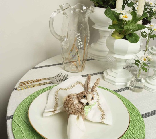 Croco Placemat in Green, Set of 4