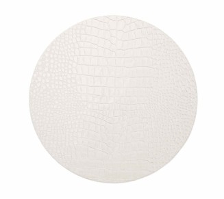 Croco Placemat in White, Set of 4