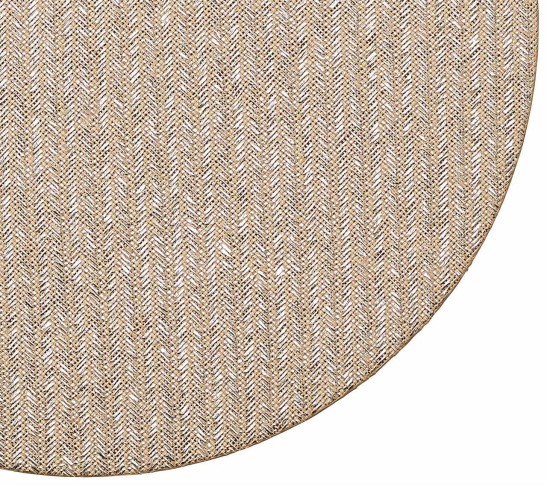 Glam Grass Placemat in Natural & Silver, Set of 4