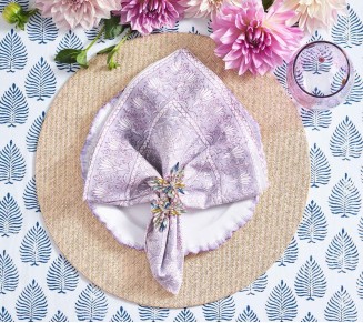 Glam Grass Placemat in Natural & Gold, Set of 4