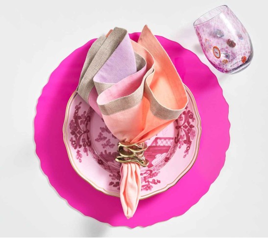 Pop Placemat in Fuchsia, Set of 4