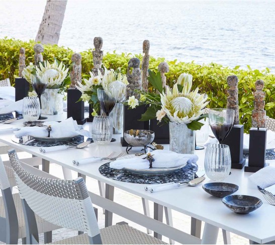 Splash Placemat in Gray & Black, Set of 4