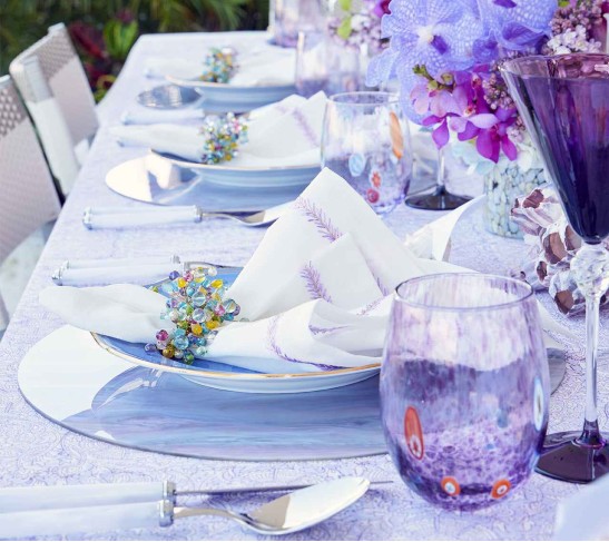 Mirage Placemat in Lilac, Set of 4