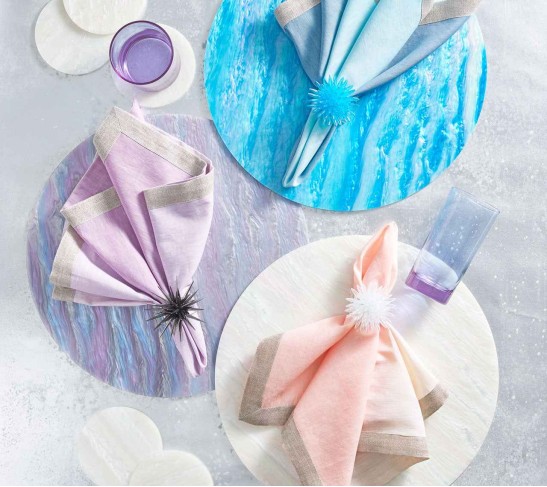 Mirage Placemat in Lilac, Set of 4