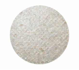 Camellia Placemat in Gray, Set of 4