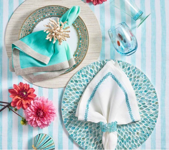 Marquis Placemat Seafoam, Set of 4