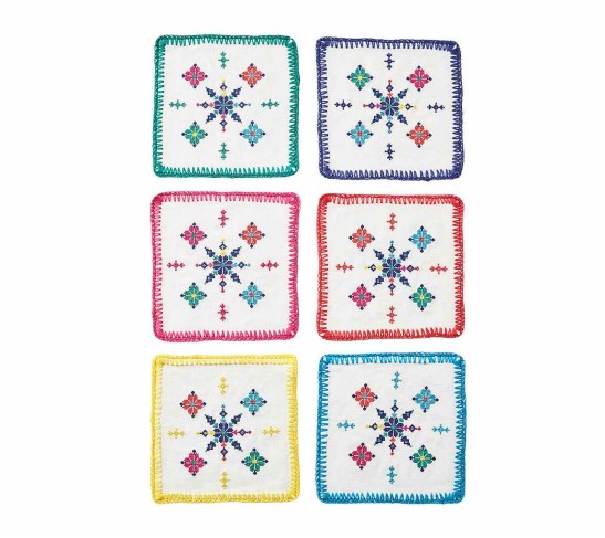 Fez Cocktail Napkins in Multi, Set of 6 in a Gift Box