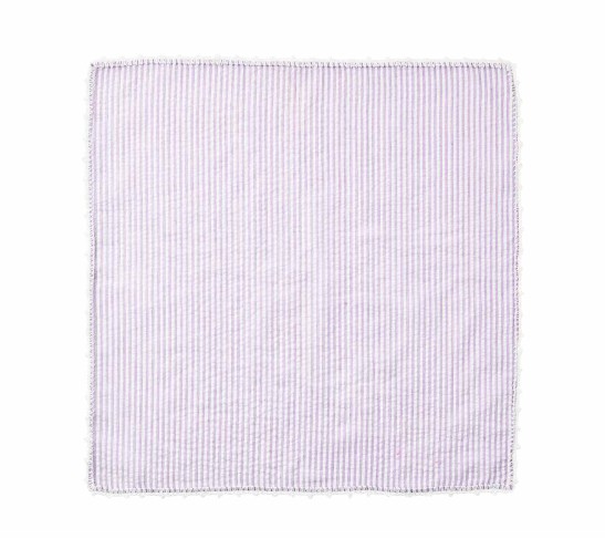 Seersucker Napkin in Lilac & White, Set of 4