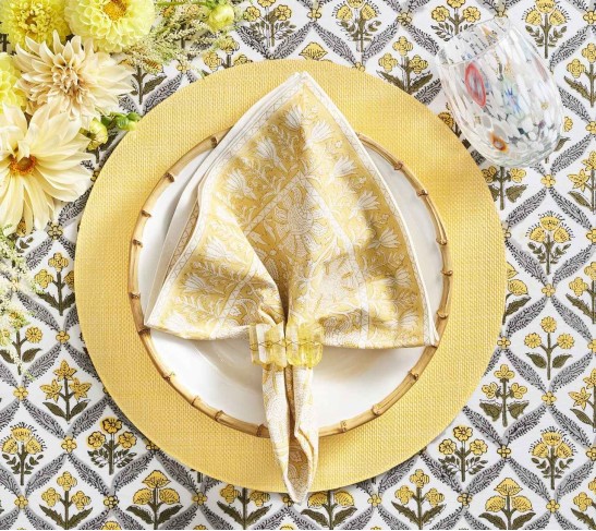 Provence Napkin in Yellow, Set of 4