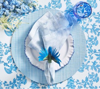 Cloud Napkin in Periwinkle, Set of 4