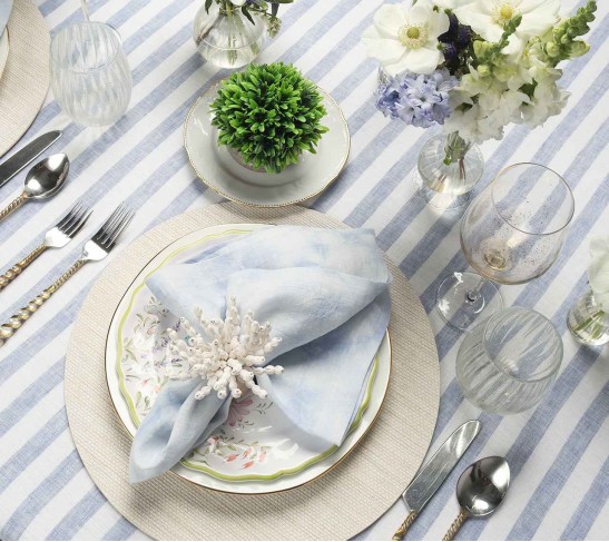 Cloud Napkin in Periwinkle, Set of 4