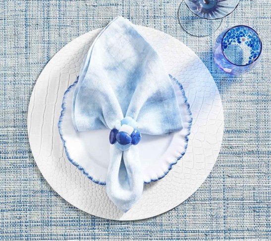 Cloud Napkin in Periwinkle, Set of 4