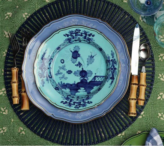 Oriente Italiano Salad Plate, Iris, Set of 2