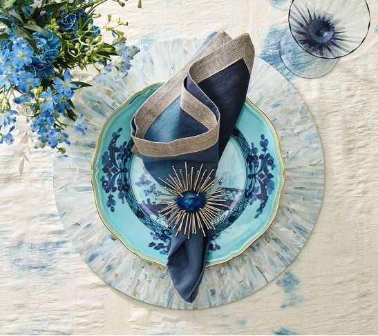 Oriente Italiano Dinner Plate, Iris, Set of 2
