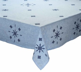 Fez Tablecloth in Periwinkle & Navy