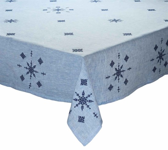 Fez Tablecloth in Periwinkle & Navy