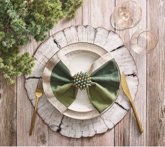 Birch Placemat in Ivory & Natural, Set of 4