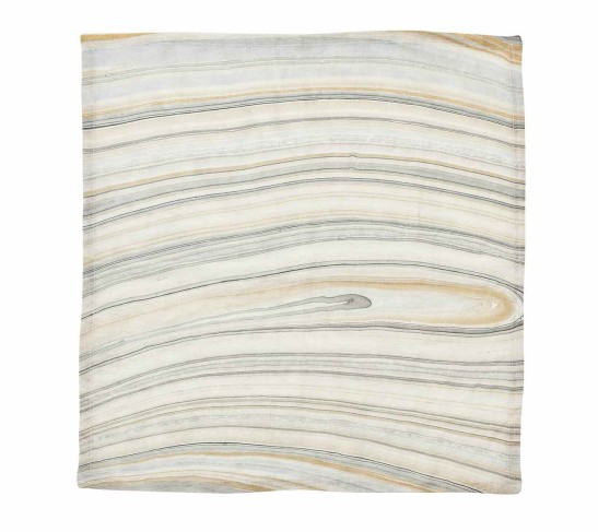 Marbled Napkin in Beige, Taupe & Gray, Set of 4