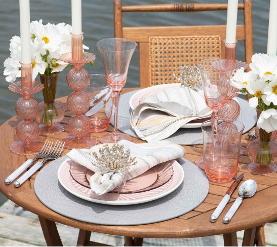 Croco Placemat in Gray, Set of 4