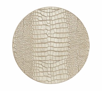 Croco Placemat in Gold, Set of 4